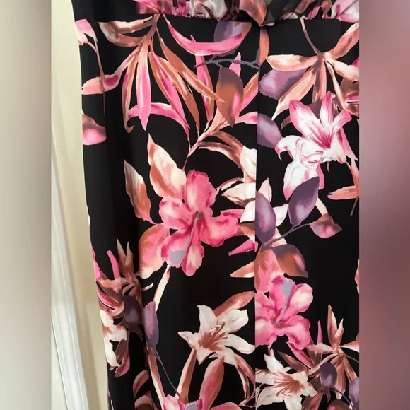 Connected Apparel Floral Print Dress-Size 16 - Picture 11 of 13
